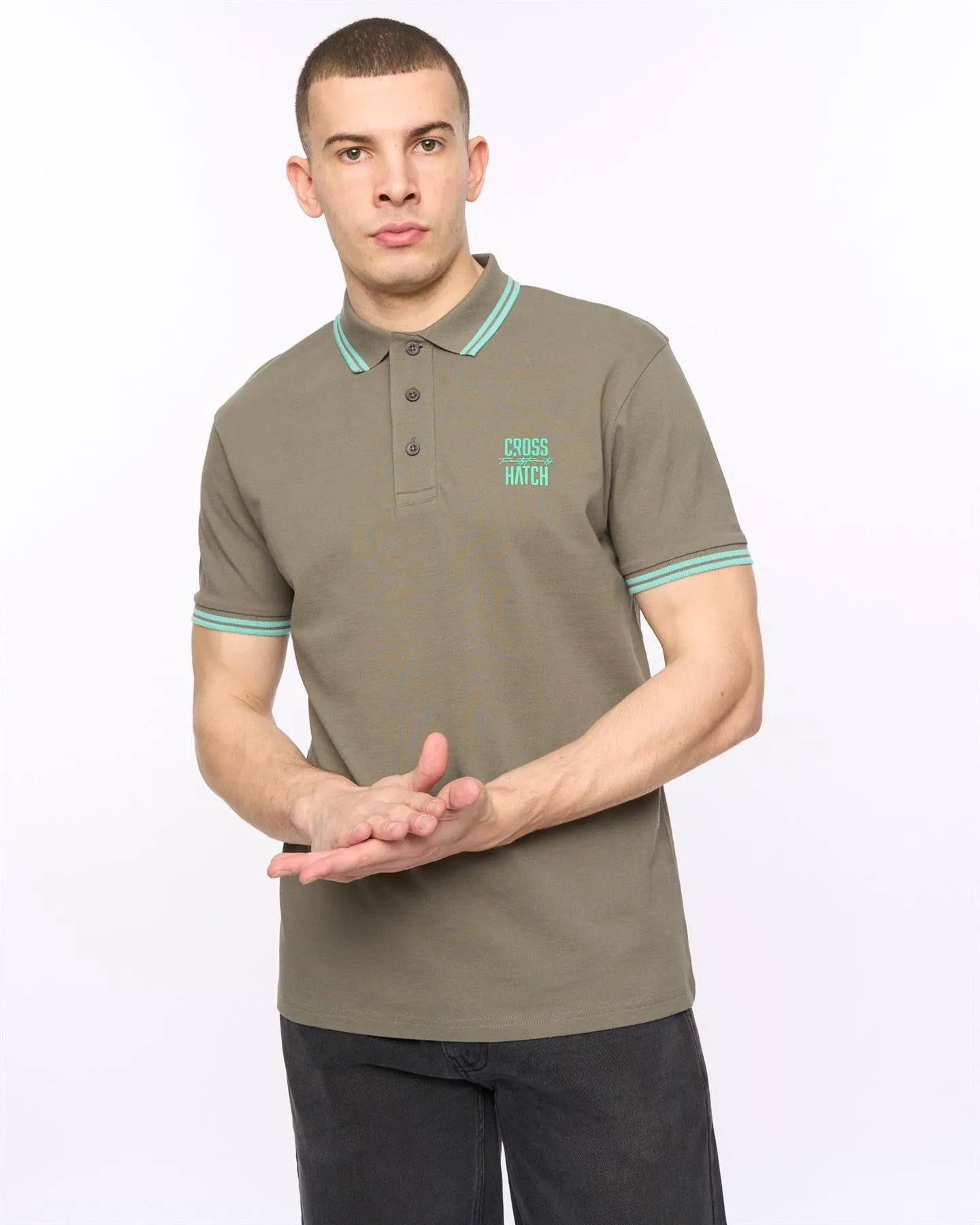 Mens Changra Polo Dark Sage sold by Brand Corner product image thumbnail 2