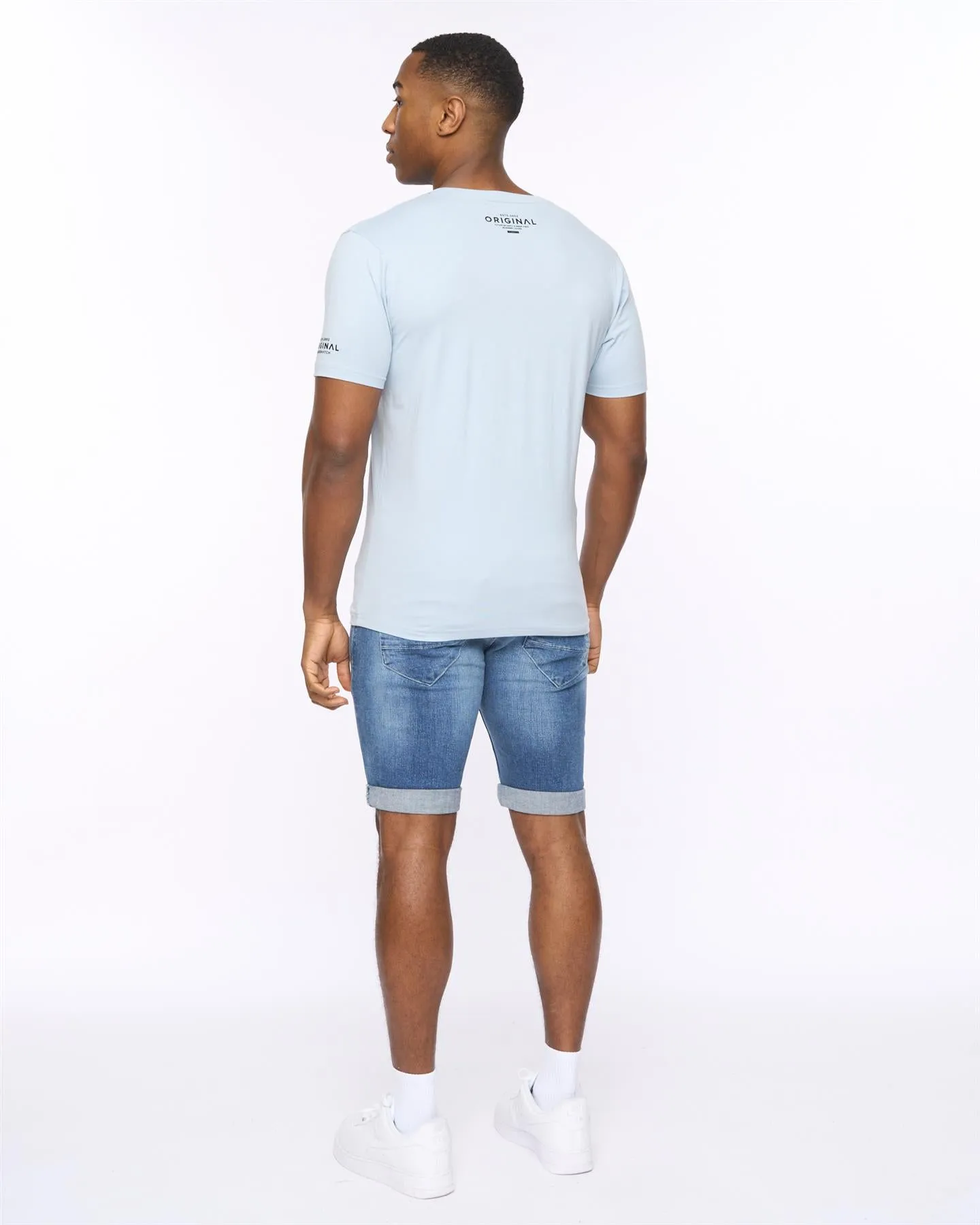 Mens Boxvibe T-Shirt Sky Blue sold by Brand Corner product image thumbnail 4