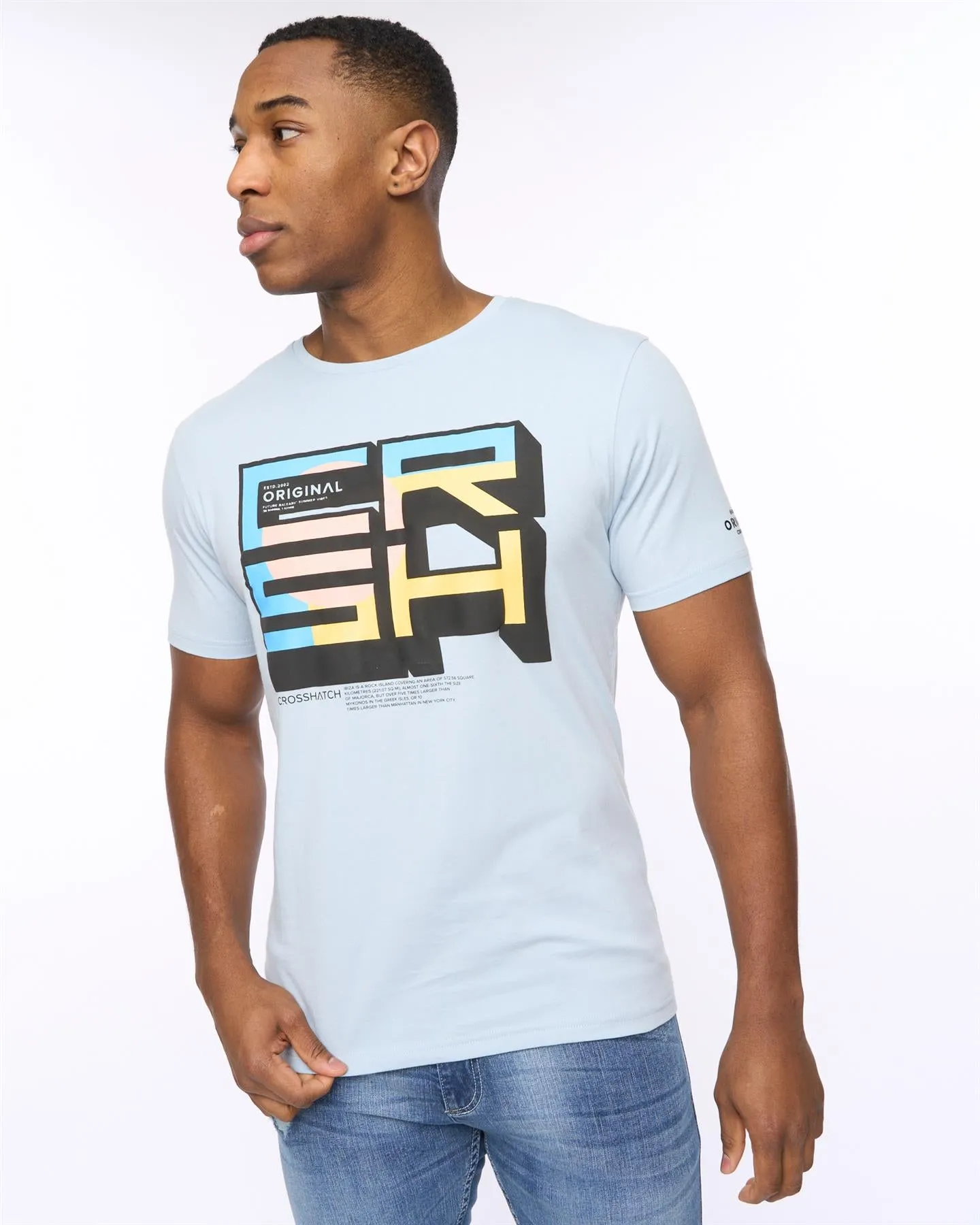 Mens Boxvibe T-Shirt Sky Blue sold by Brand Corner product image thumbnail 2