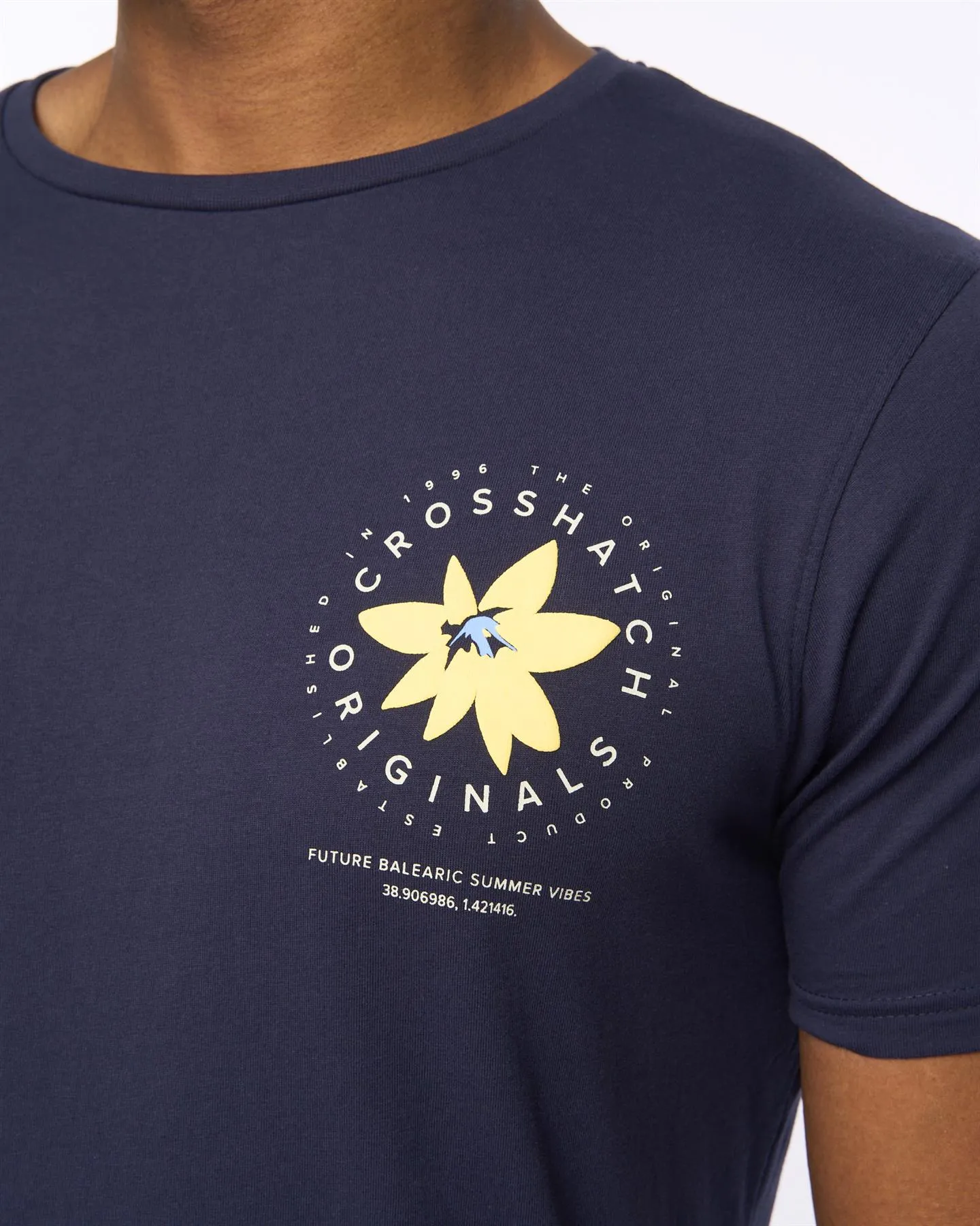 Mens Flowered T-Shirt Navy sold by Brand Corner product image thumbnail 5