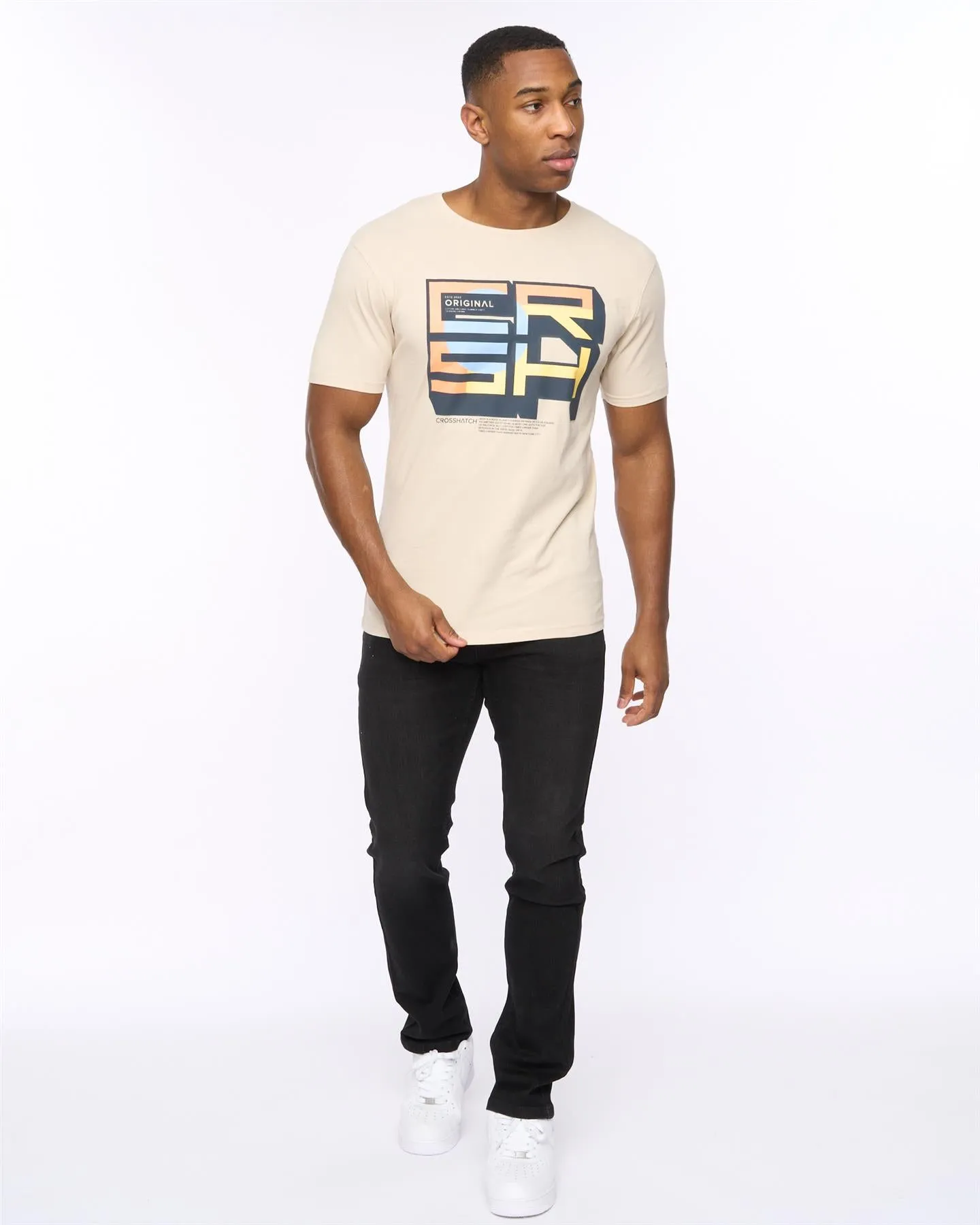 Mens Boxvibe T-Shirt Light Stone sold by Brand Corner product image thumbnail 3