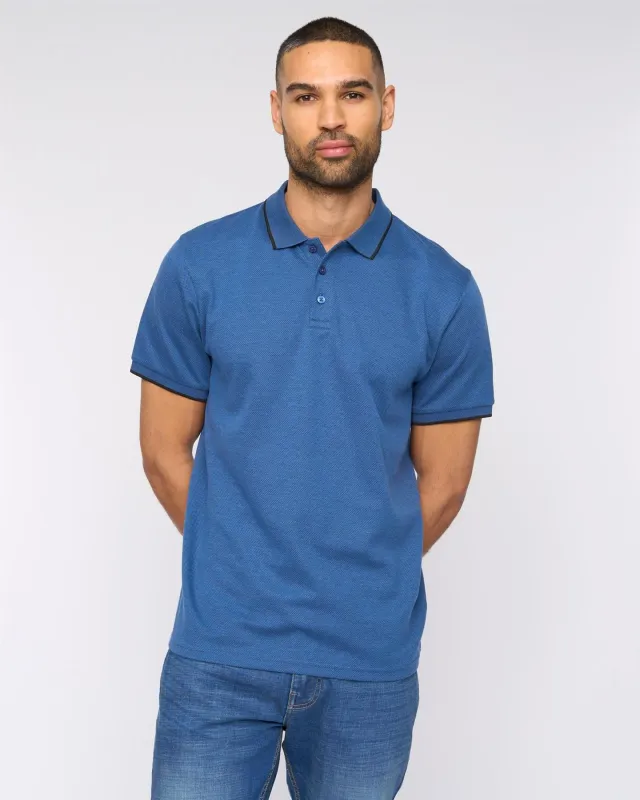 Mens Elverton Polo Blue made by Brand Corner