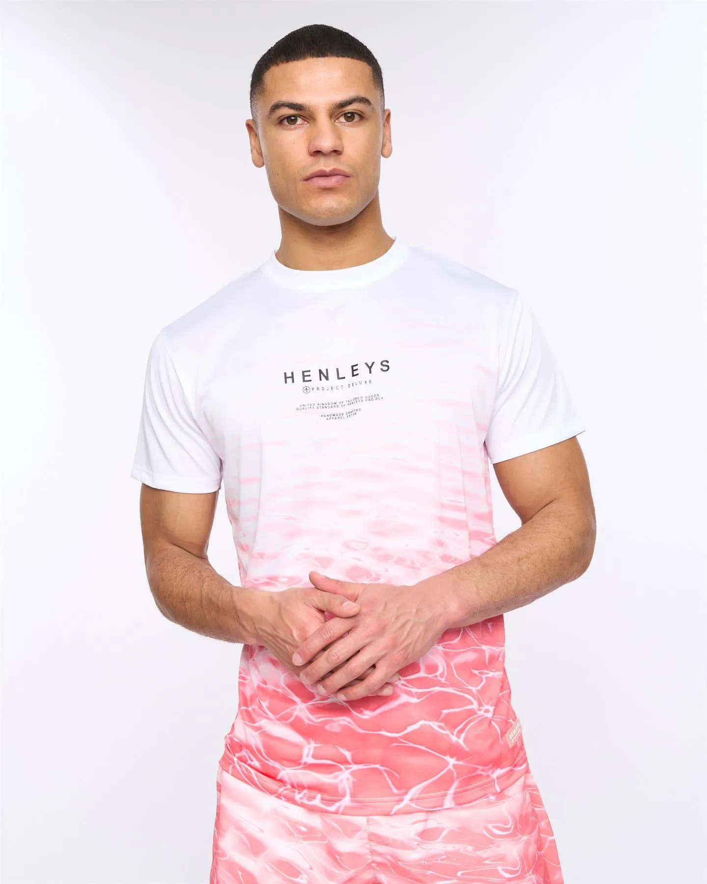 Mens Henpool T-Shirt Coral sold by Brand Corner