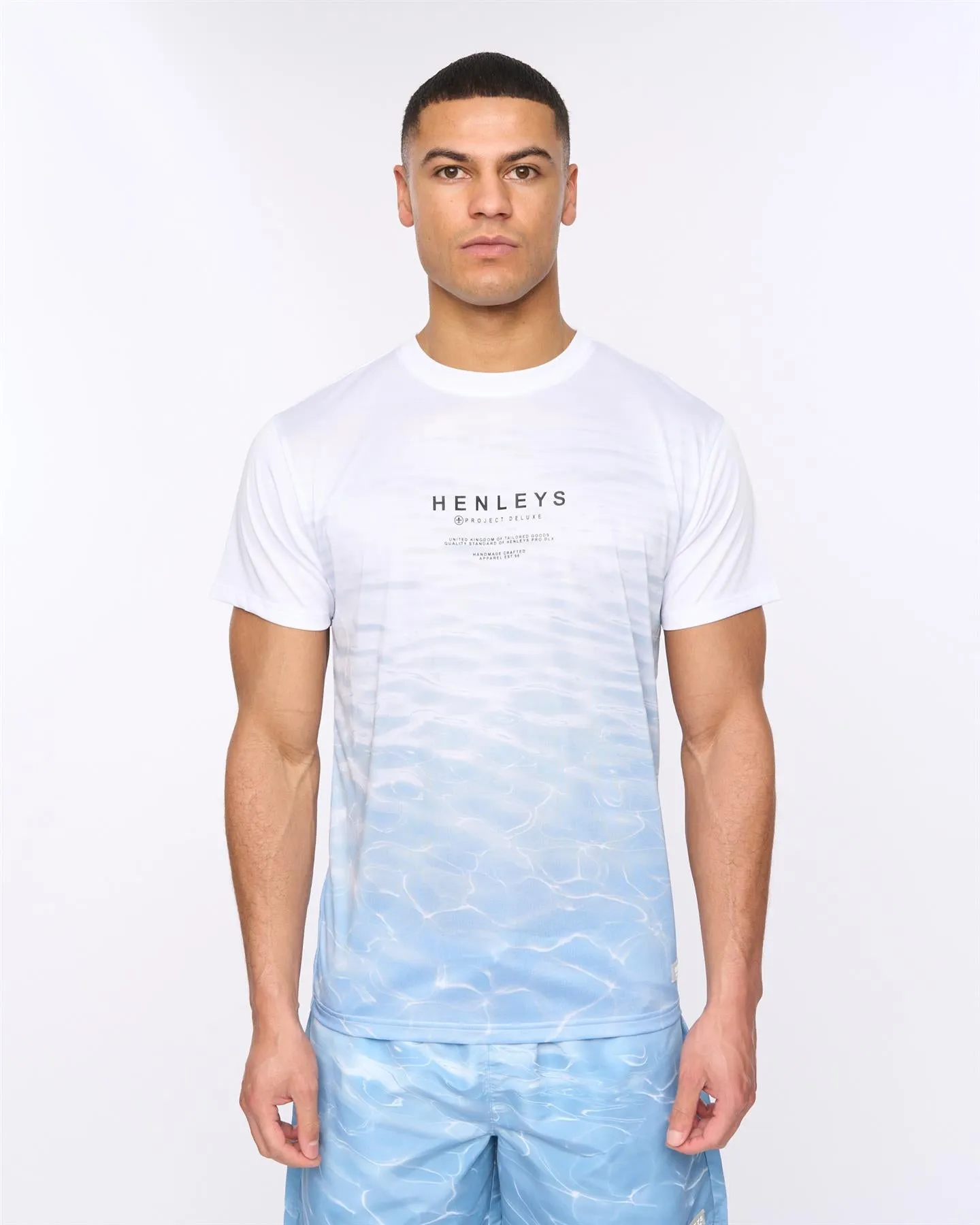 Mens Henpool T-Shirt Denim Blue sold by Brand Corner product image thumbnail 2