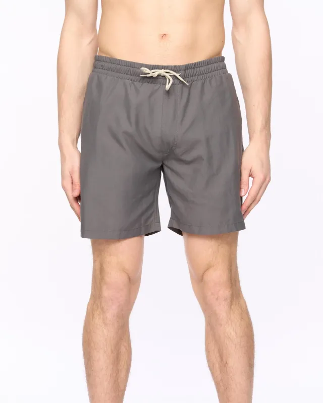 Mens Wabasso Swim Shorts Charcoal made by Brand Corner