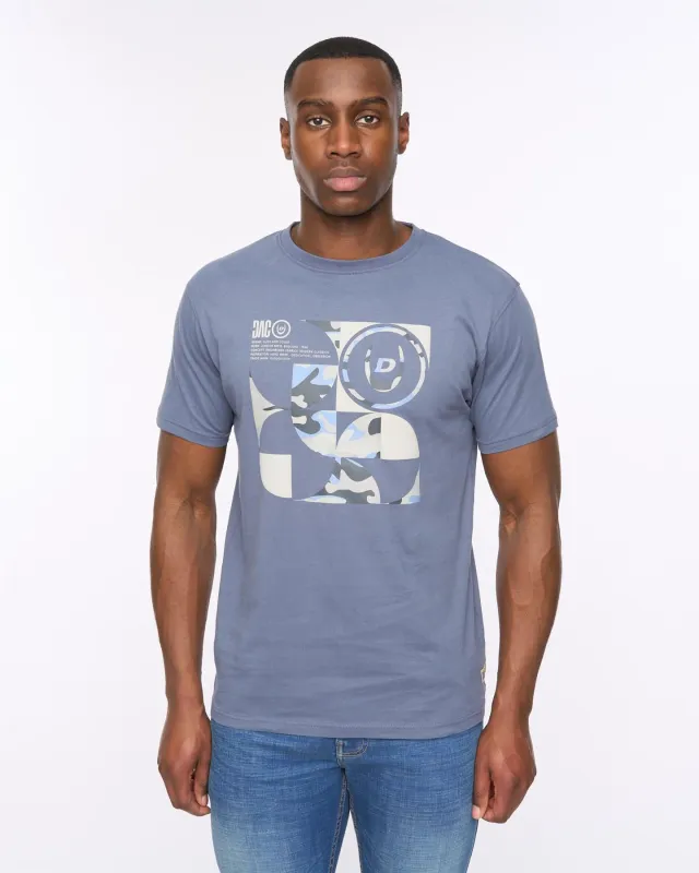 Mens Camshapes T-Shirt Dark Denim sold by Brand Corner