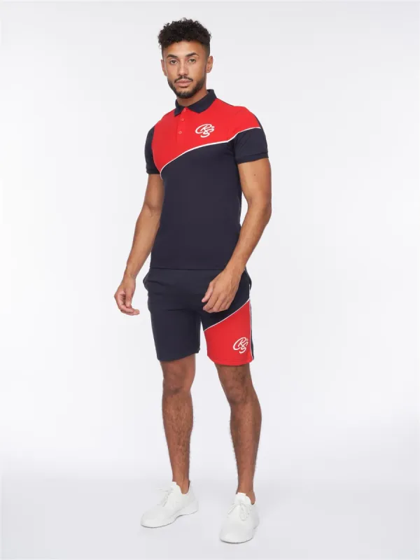 Ventamoore Polo/Shorts Set Navy/Red sold by Brand Corner