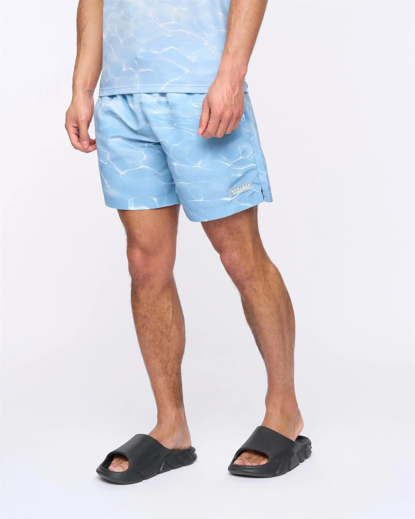 Mens Henpool Swim Shorts Denim Blue sold by Brand Corner