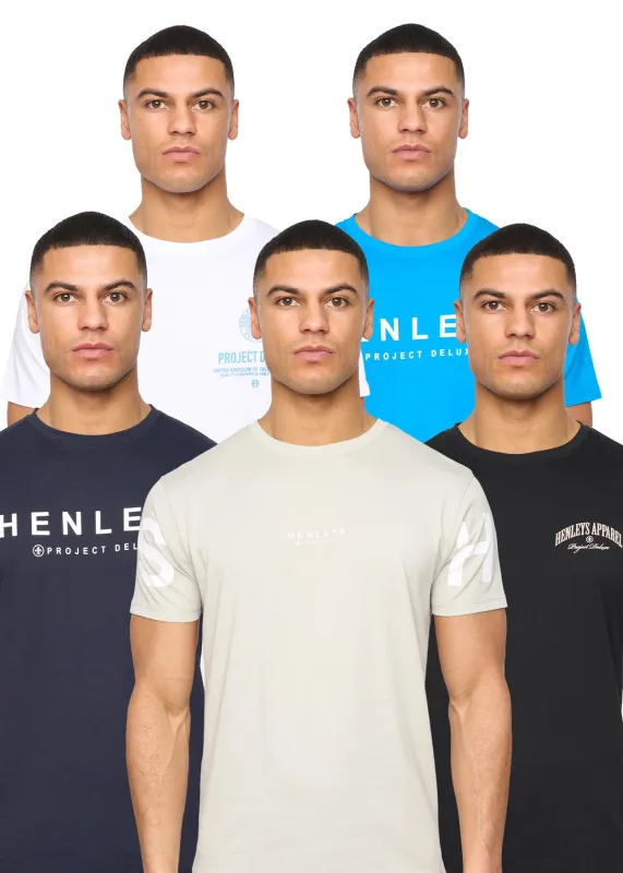 Mens Multhen T-Shirt 5pk Assorted sold by Brand Corner