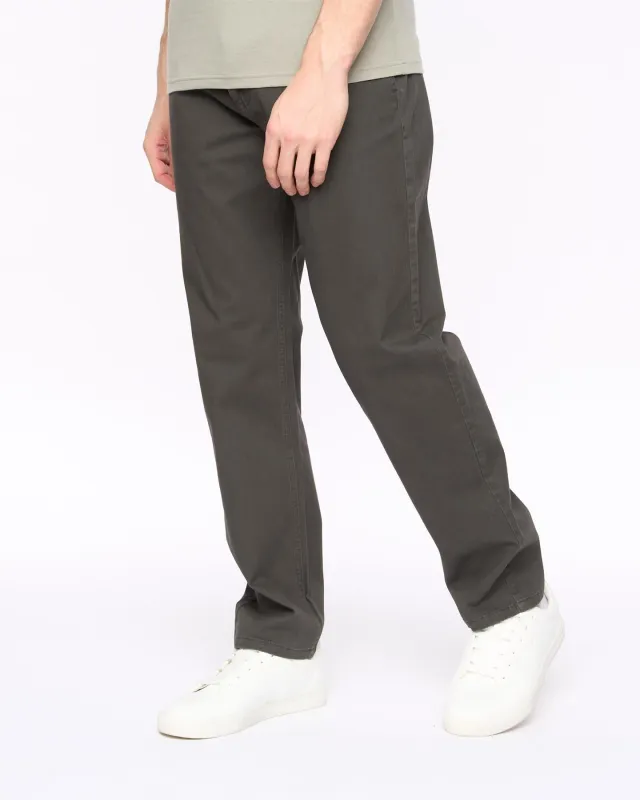 Mens Chalford Baggy Chinos Anthracite sold by Brand Corner