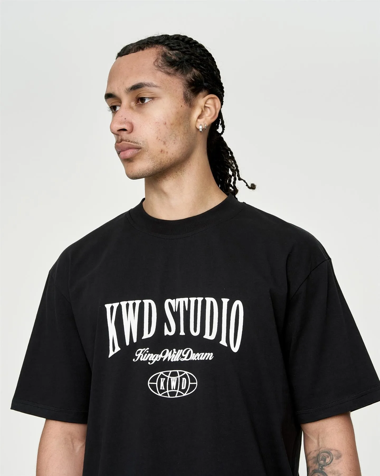 Mens Studio Studios T-Shirt Black sold by Brand Corner product image thumbnail 3