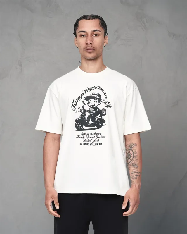 Mens Studio Cafe Boy T-Shirt White sold by Brand Corner
