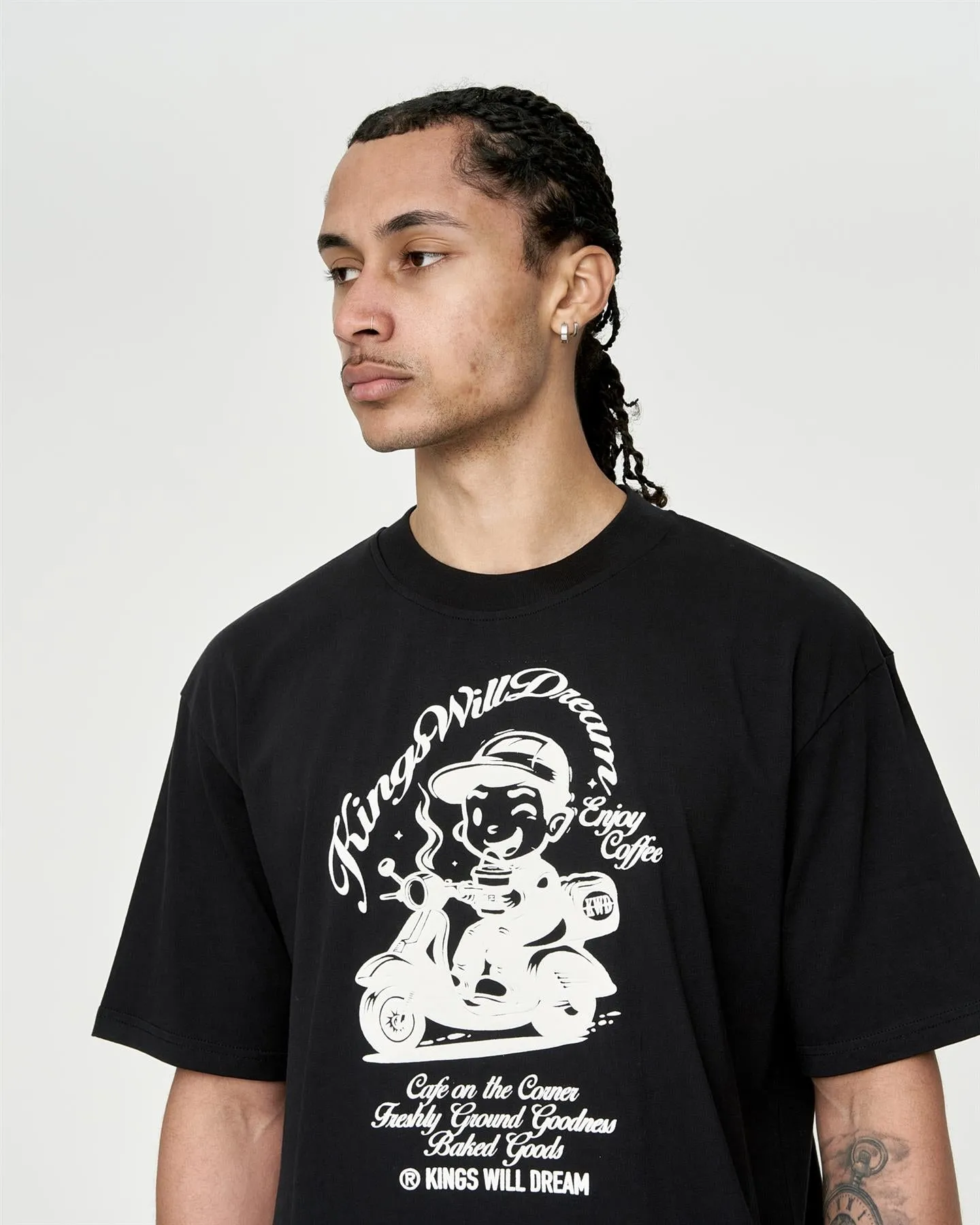 Mens Studio Cafe Boy T-Shirt Black sold by Brand Corner product image thumbnail 2