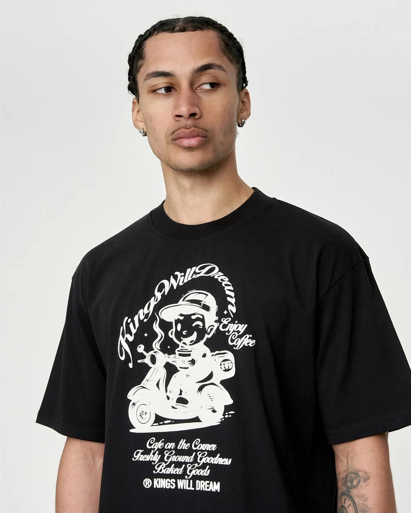 Mens Studio Cafe Boy T-Shirt Black sold by Brand Corner product image thumbnail 3