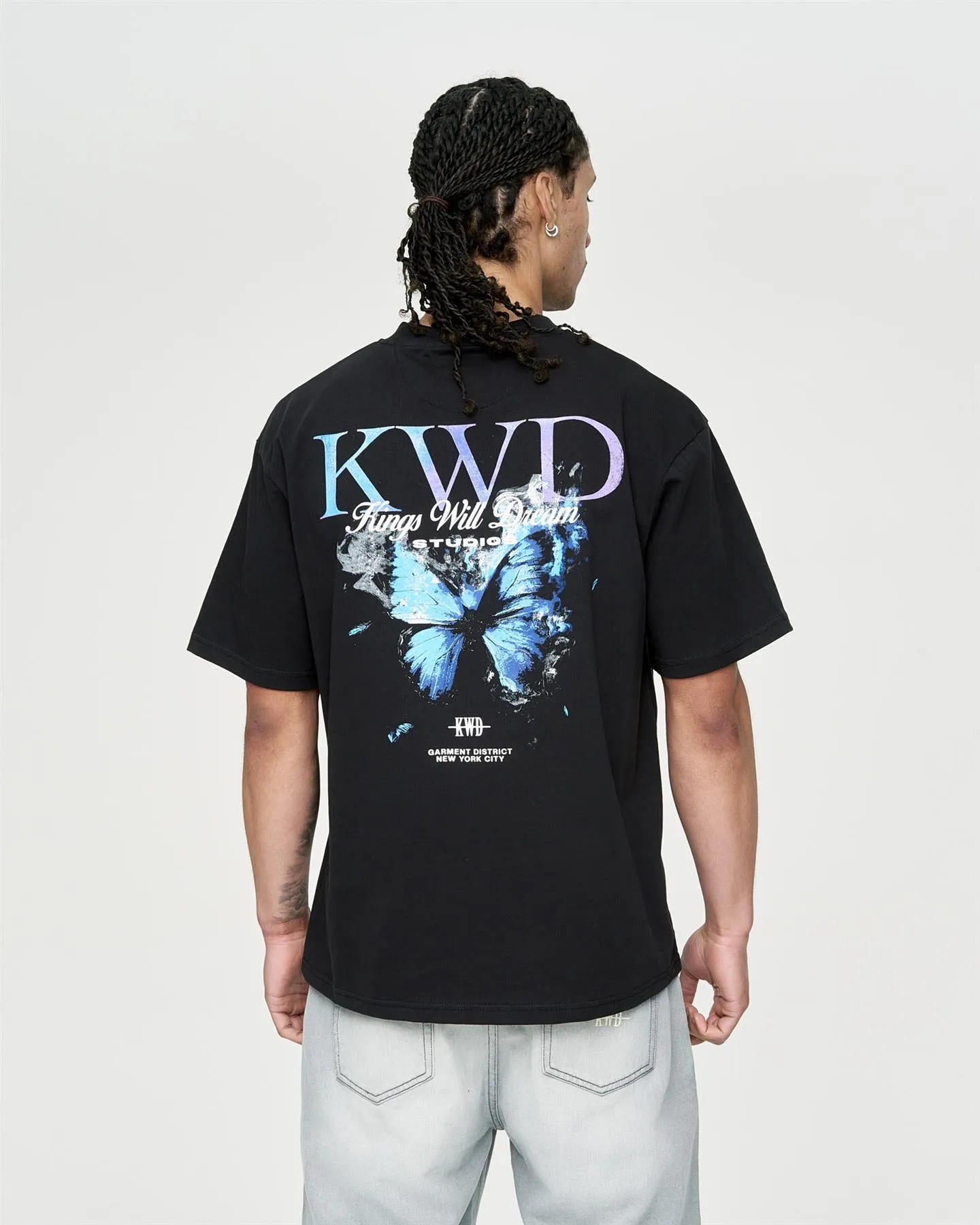 Mens Studio Butterfly T-Shirt Black sold by Brand Corner product image thumbnail 5