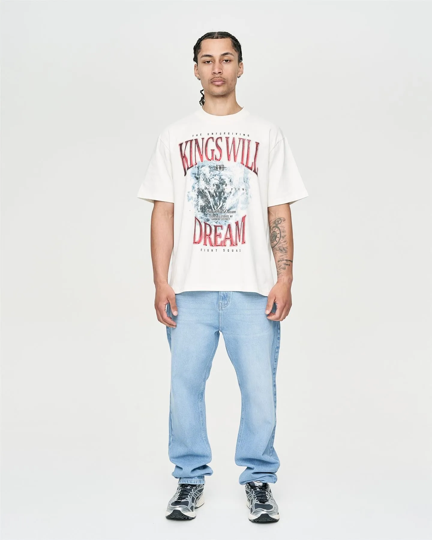 Mens Studio Snake Eyes T-Shirt Off White sold by Brand Corner product image thumbnail 4