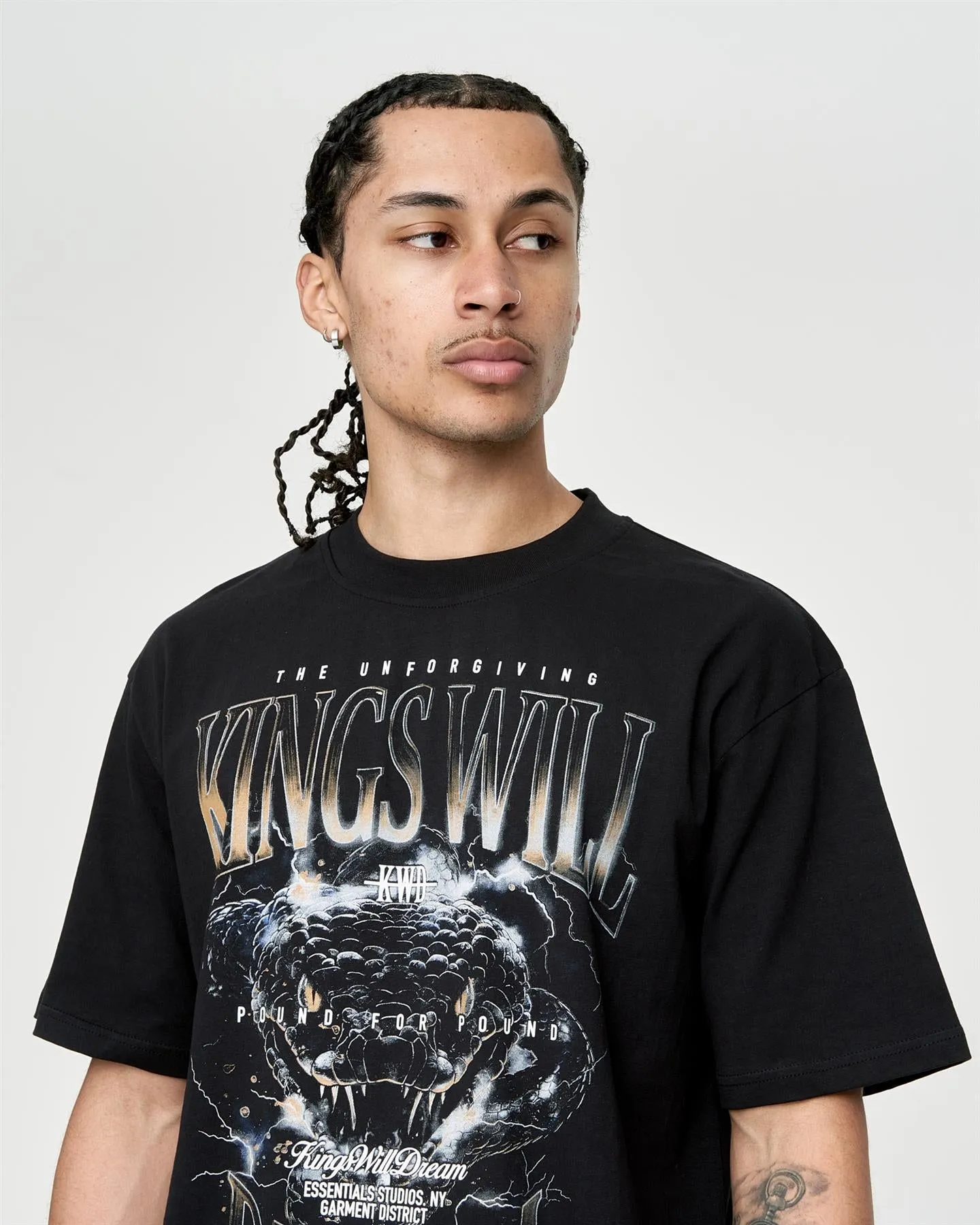 Mens Studio Snake Eyes T-Shirt Black sold by Brand Corner product image thumbnail 3