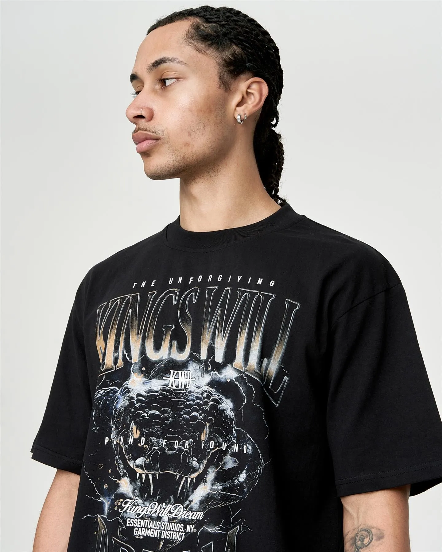 Mens Studio Snake Eyes T-Shirt Black sold by Brand Corner product image thumbnail 4
