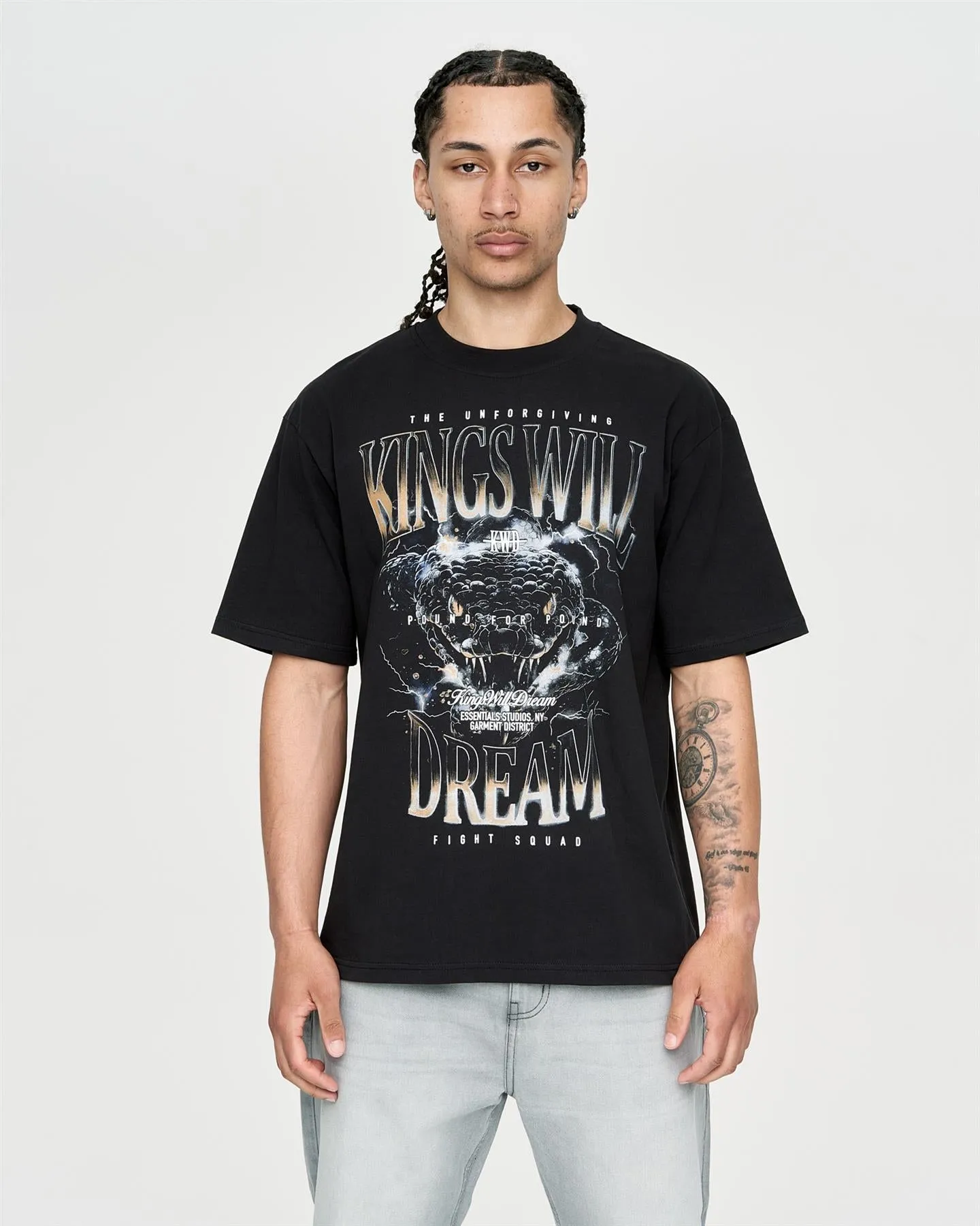 Mens Studio Snake Eyes T-Shirt Black sold by Brand Corner product image thumbnail 2