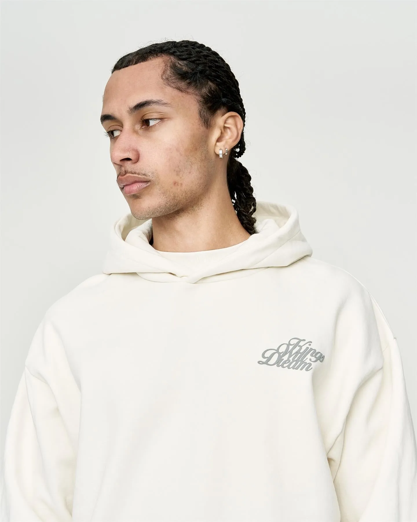 Mens Studio Scripted Hoodie Off White sold by Brand Corner product image thumbnail 2