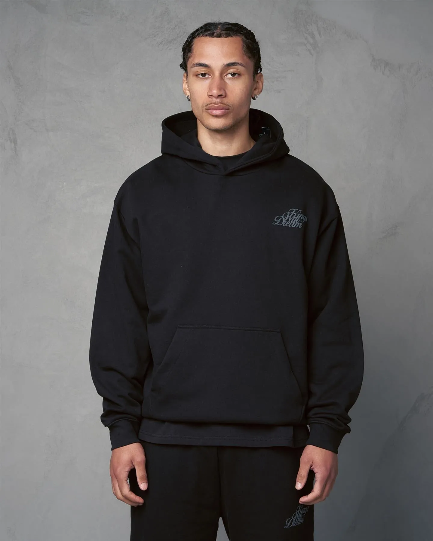 Mens Studio Scripted Hoodie Black sold by Brand Corner