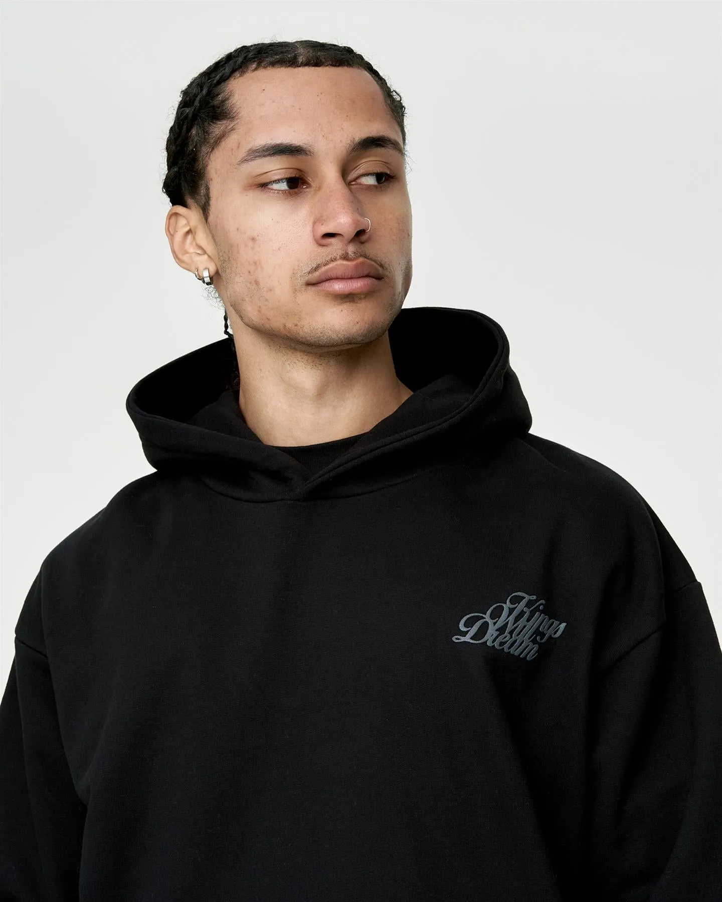 Mens Studio Scripted Hoodie Black sold by Brand Corner product image thumbnail 3