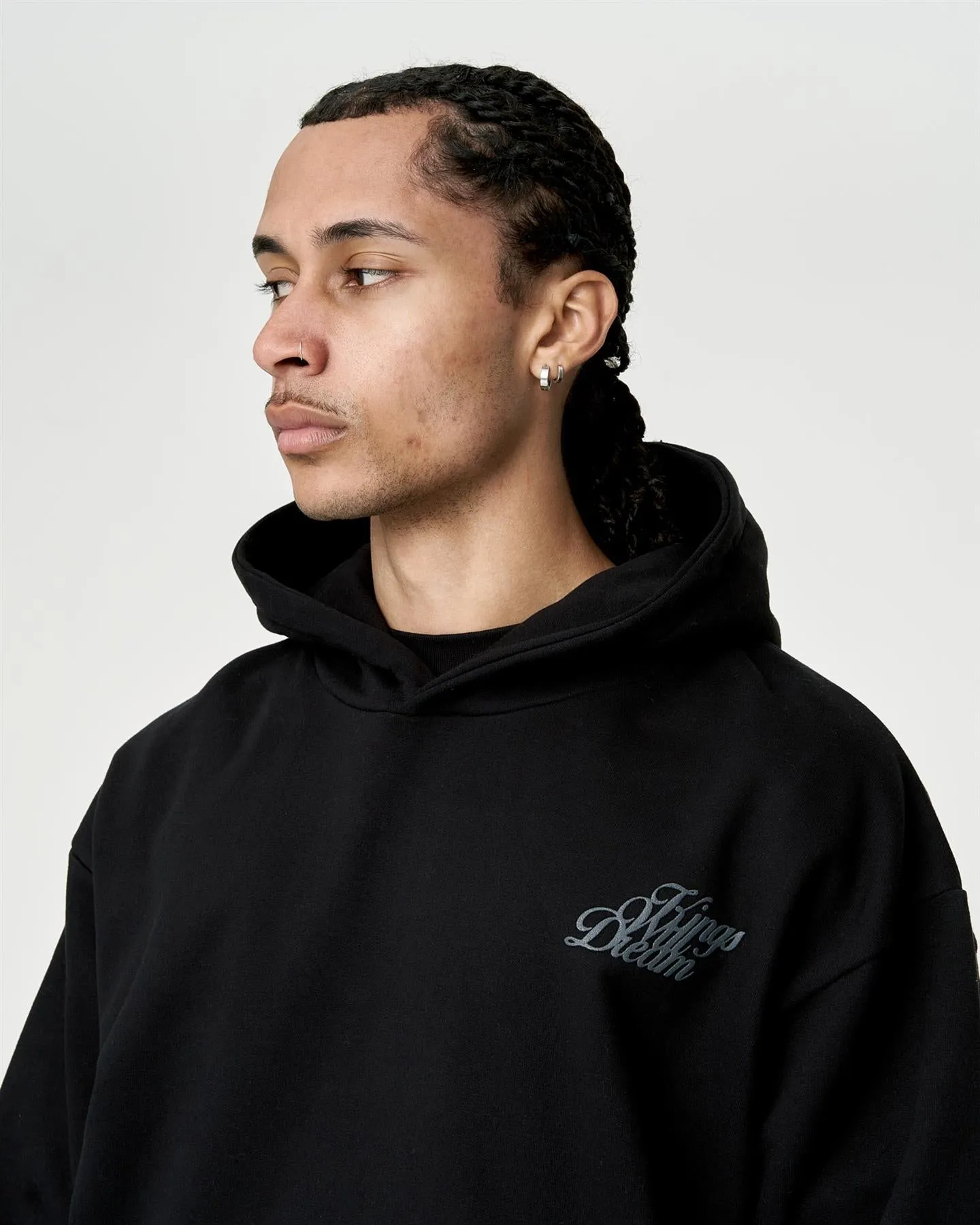 Mens Studio Scripted Hoodie Black sold by Brand Corner product image thumbnail 2