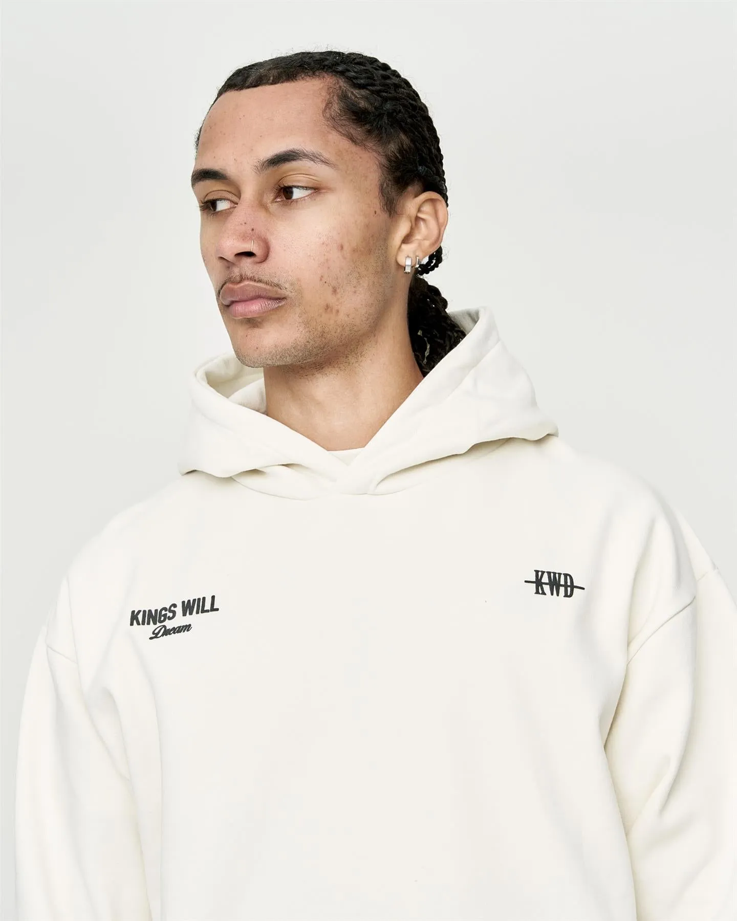 Mens Studio Garment District Hoodie White sold by Brand Corner product image thumbnail 2