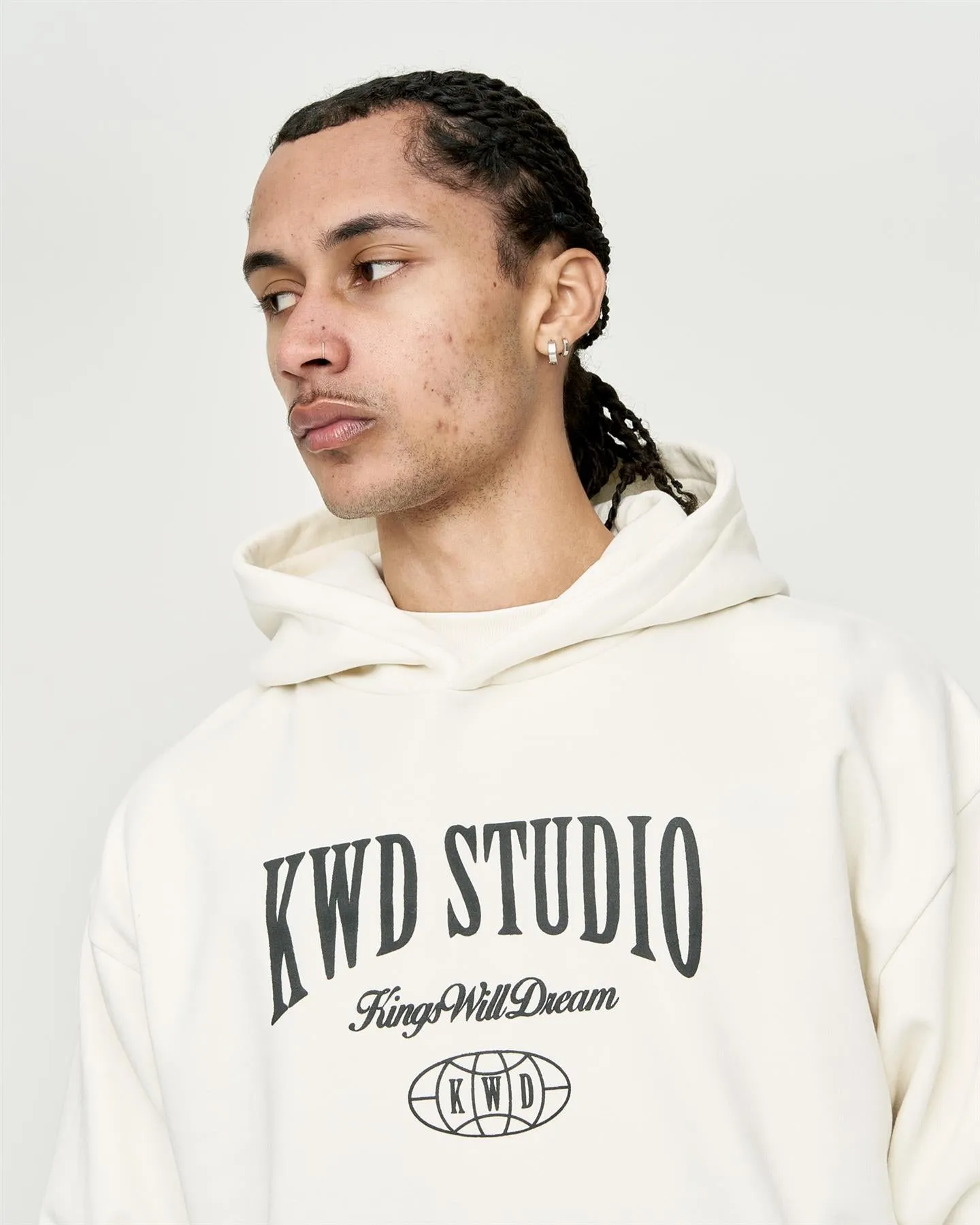 Mens Studio Studios Hoodie Off White sold by Brand Corner product image thumbnail 2