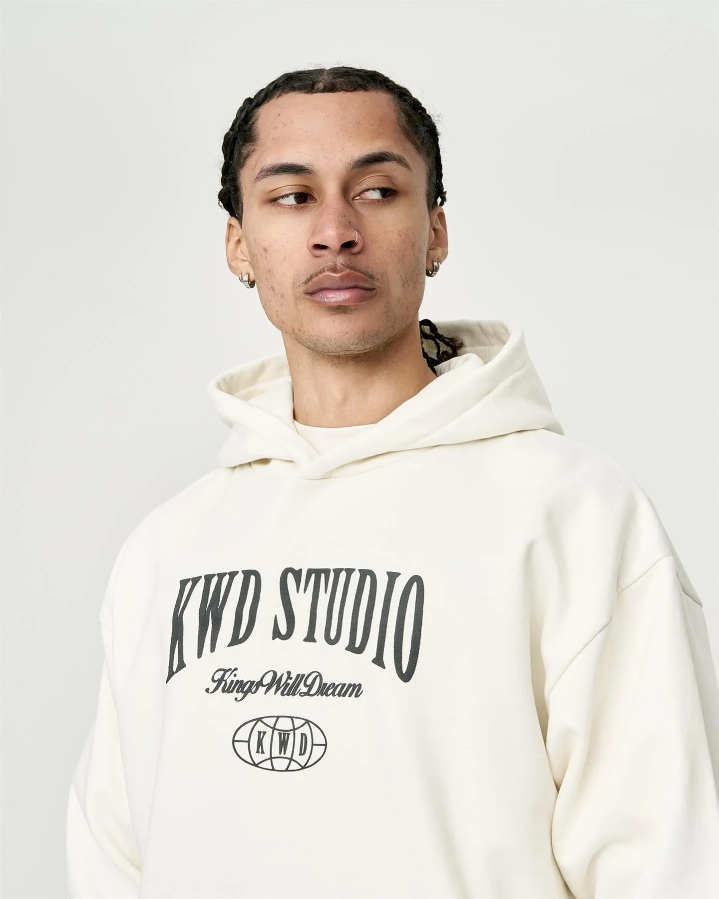 Mens Studio Studios Hoodie Off White sold by Brand Corner product image thumbnail 3