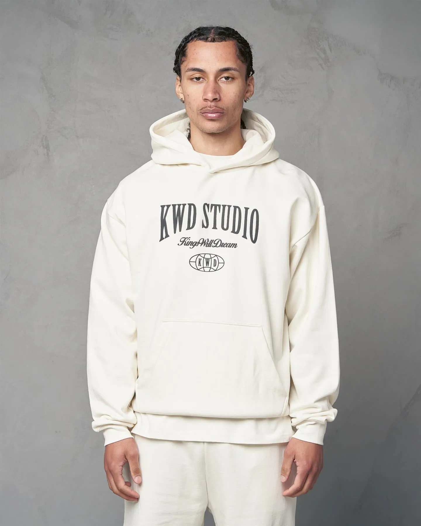 Mens Studio Studios Hoodie Off White sold by Brand Corner