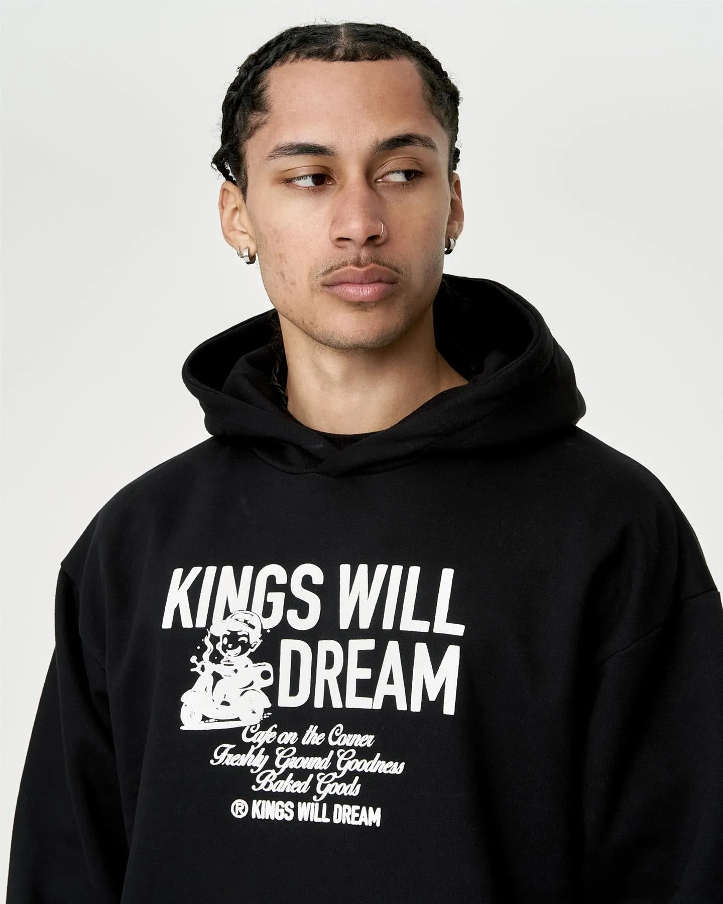 Mens Studio Cafe Boy Hoodie Black sold by Brand Corner product image thumbnail 2