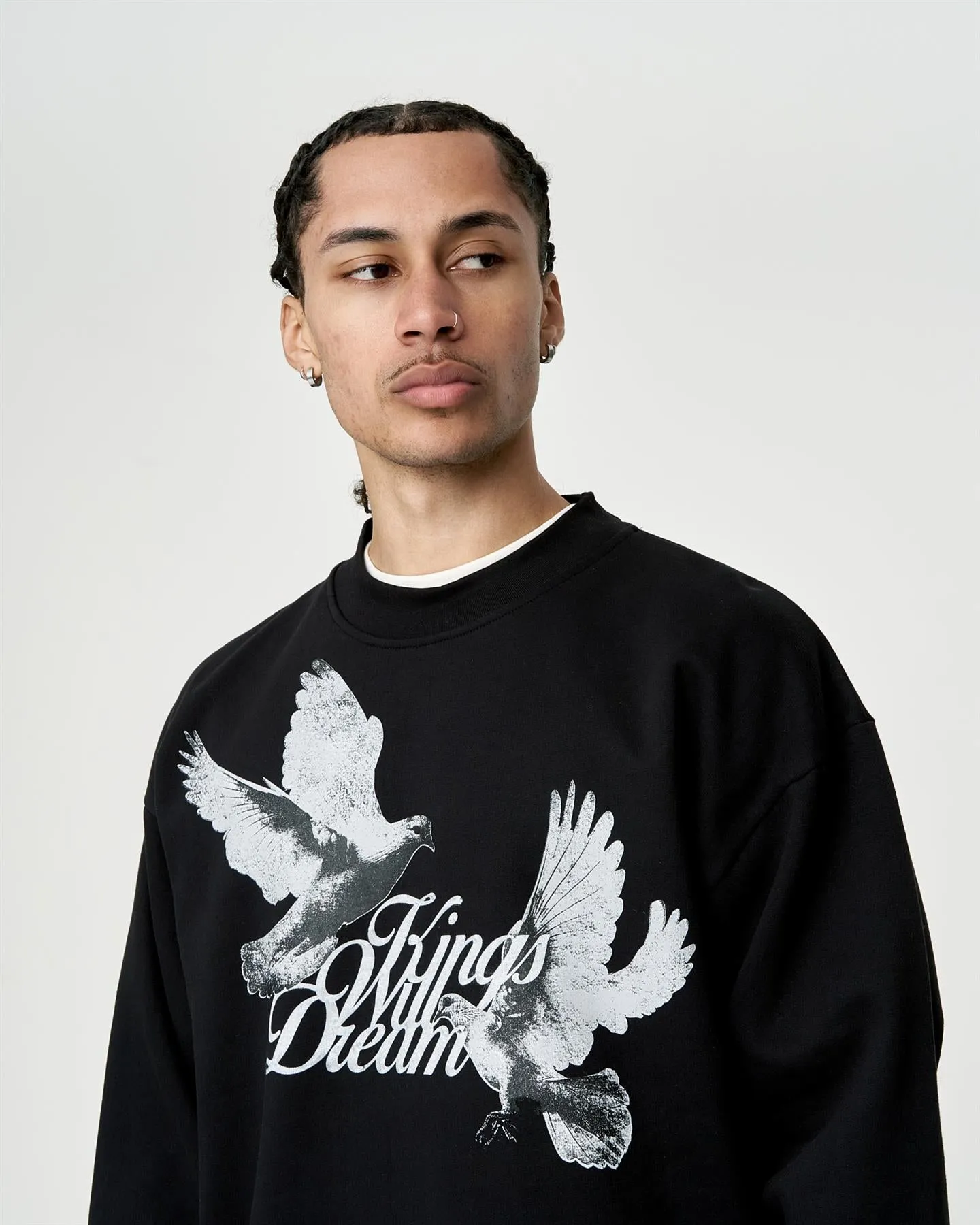 Mens Studio High Flying Doves Crew Sweat Black sold by Brand Corner product image thumbnail 2