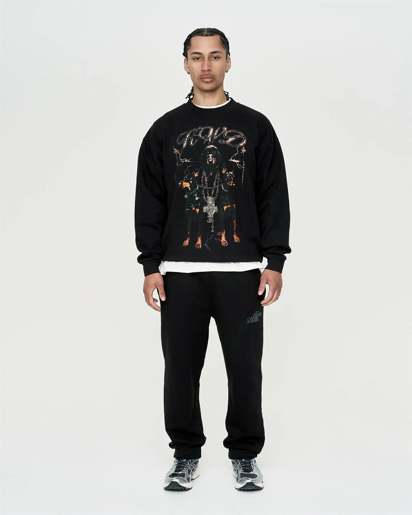 Mens Studio Dogs of Sin Crew Sweat Black sold by Brand Corner product image thumbnail 4