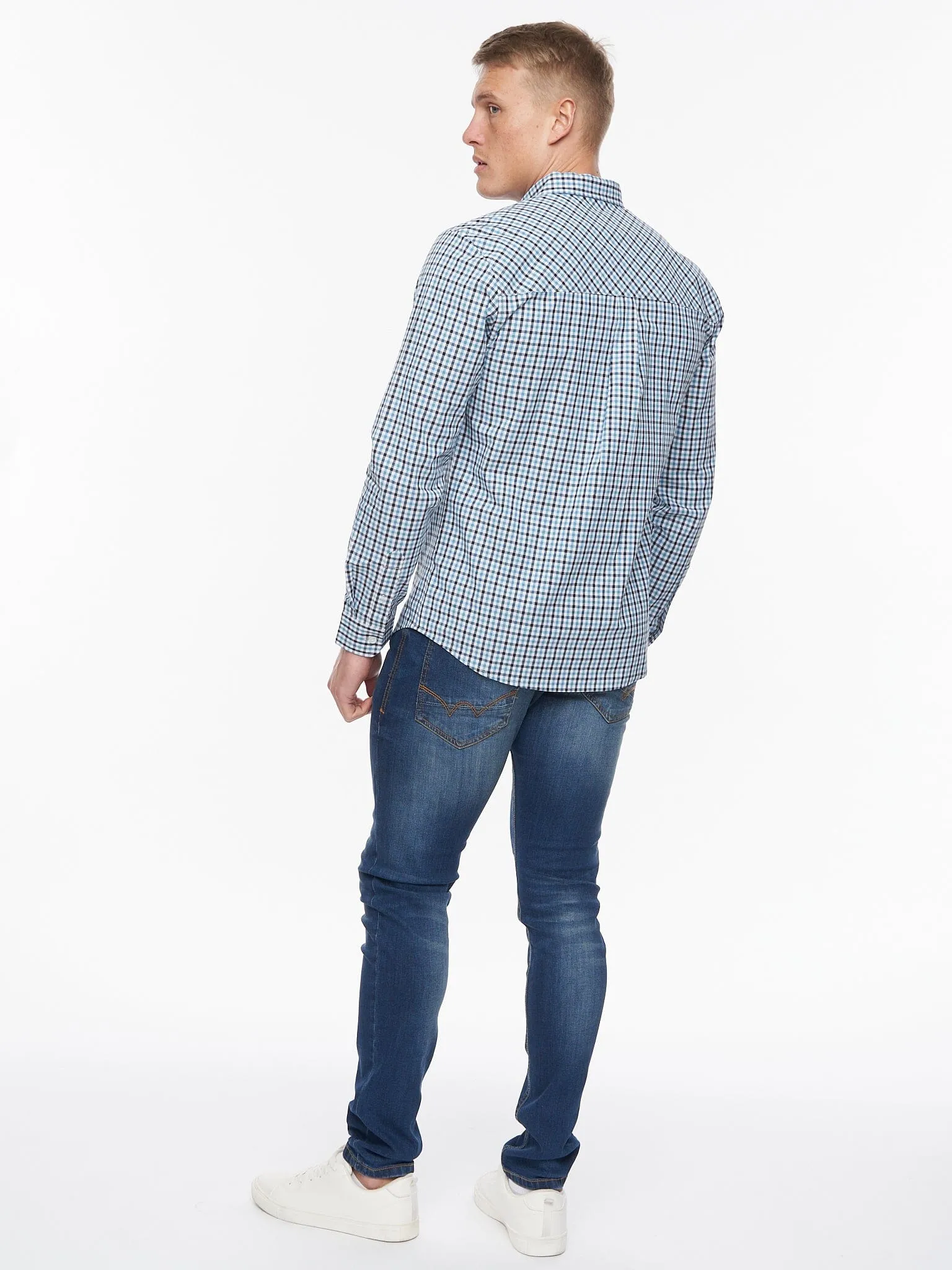 Macrae Shirt Blue Check sold by Brand Corner product image thumbnail 4