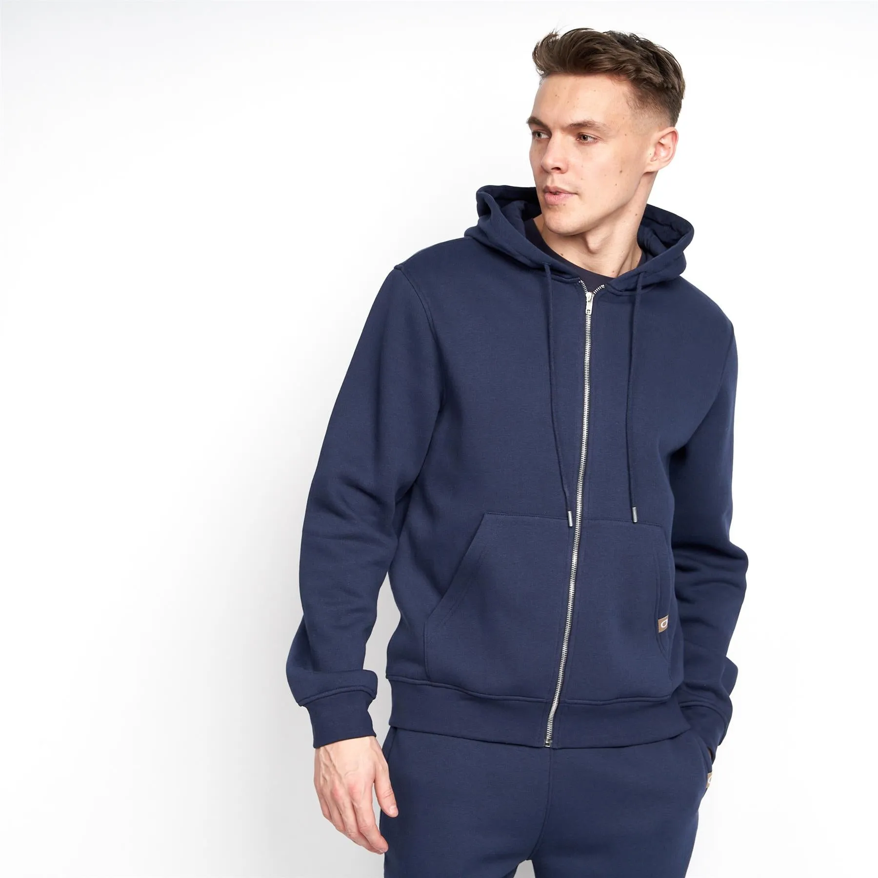 Garret MVE Zip Thru Hoodie Navy sold by Brand Corner