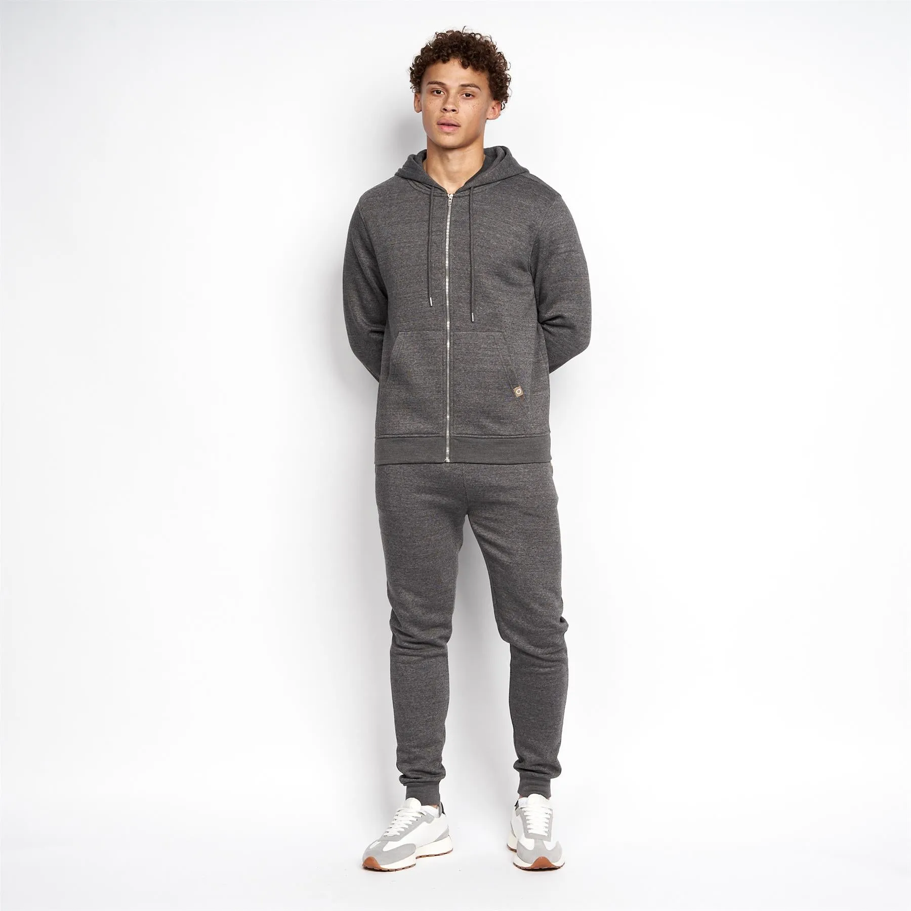 Garret MVE Zip Thru Hoodie Charcoal Marl sold by Brand Corner product image thumbnail 3