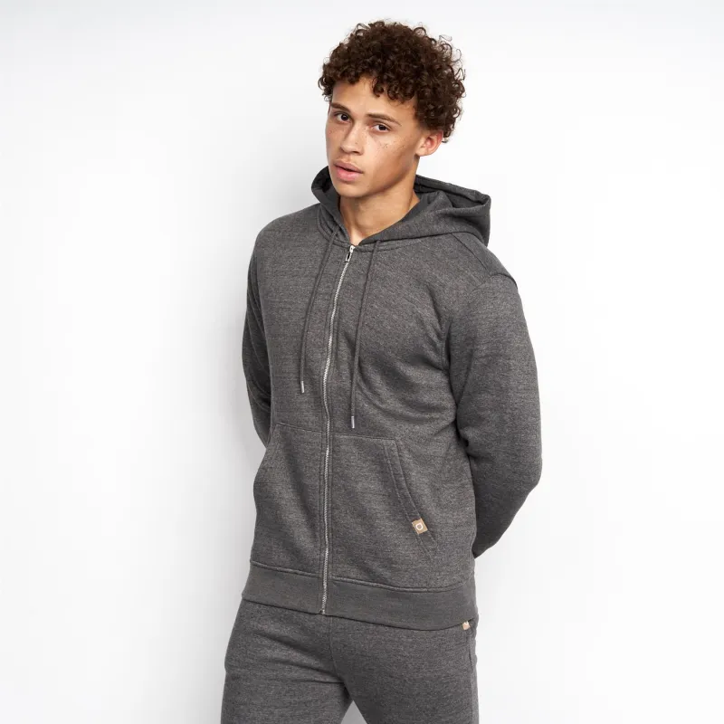 Garret MVE Zip Thru Hoodie Charcoal Marl sold by Brand Corner