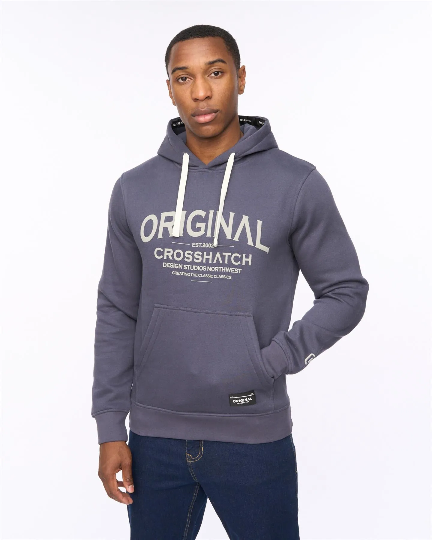 Mens Vintarge Hoodie Navy sold by Brand Corner