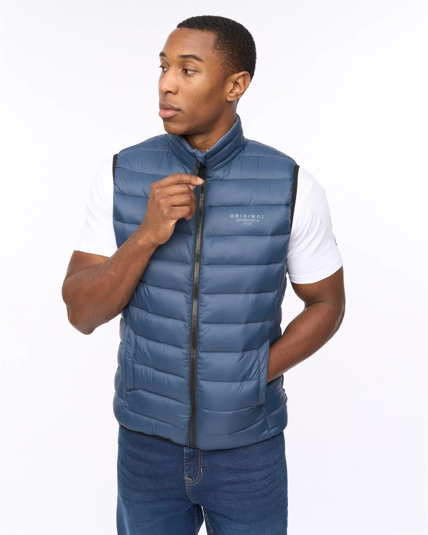 Mens Gattering MVE Gilet Navy sold by Brand Corner product image thumbnail 2