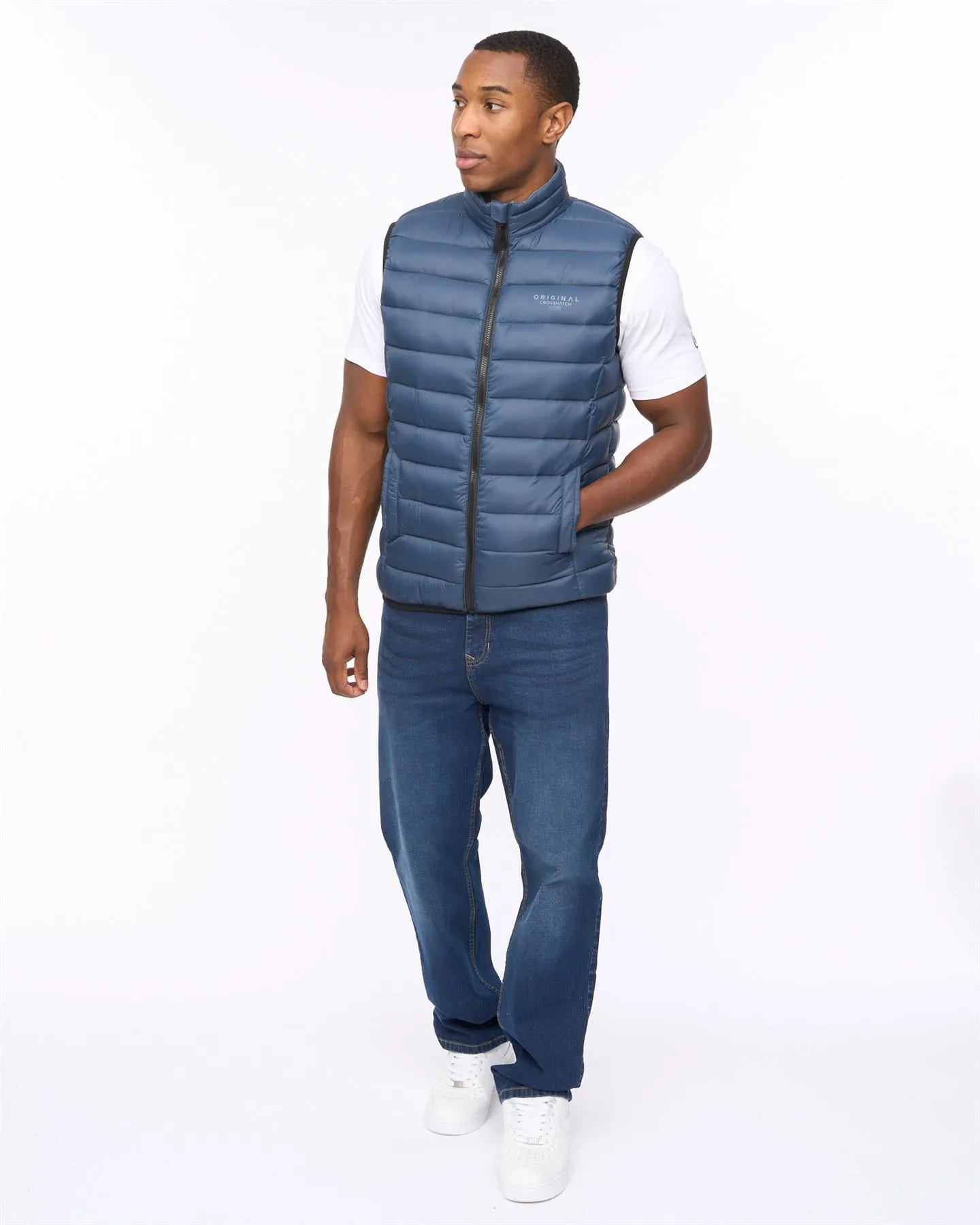 Mens Gattering MVE Gilet Navy sold by Brand Corner product image thumbnail 3