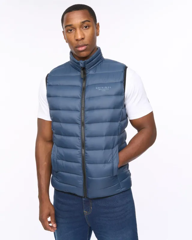 Mens Gattering MVE Gilet Navy sold by Brand Corner