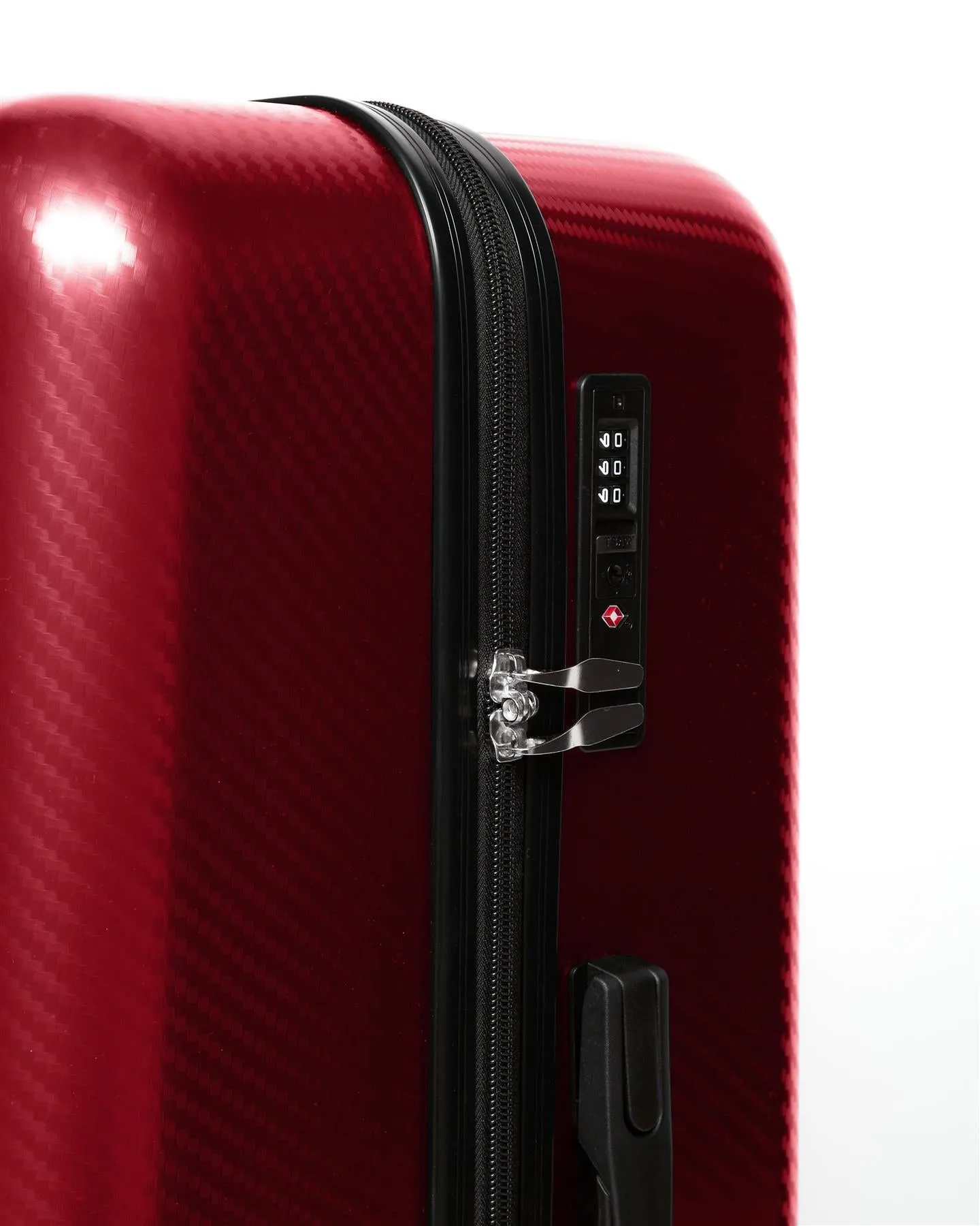 Mens Escapade Embossed Suitcase 3pk Dark Red sold by Brand Corner product image thumbnail 4