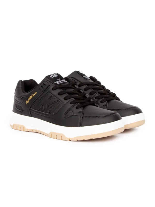 Mens Studio Kay Skater Trainers Black/Grey sold by Brand Corner