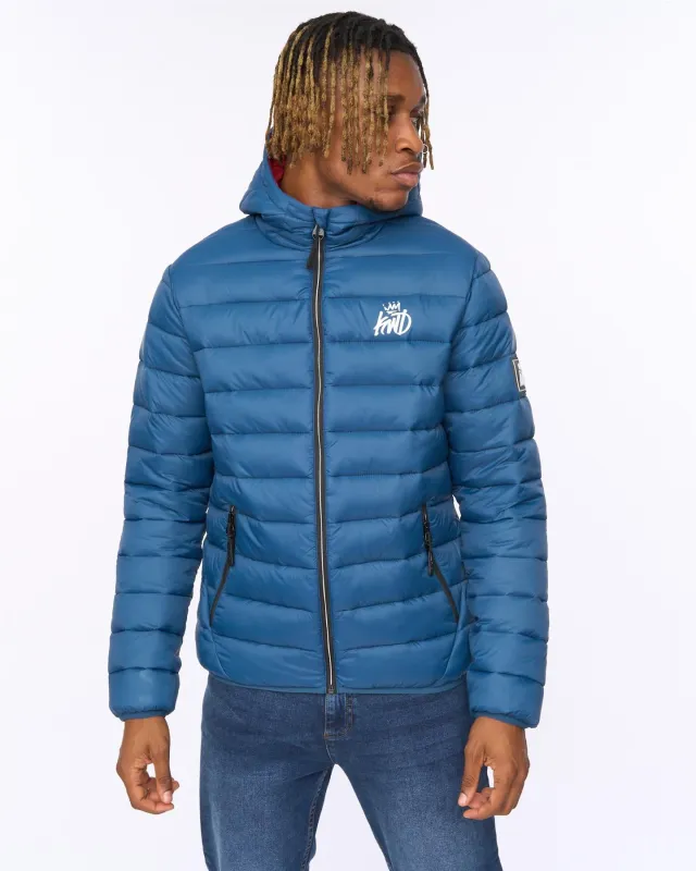 Mens Jackinson Puffer Jacket Teal sold by Brand Corner