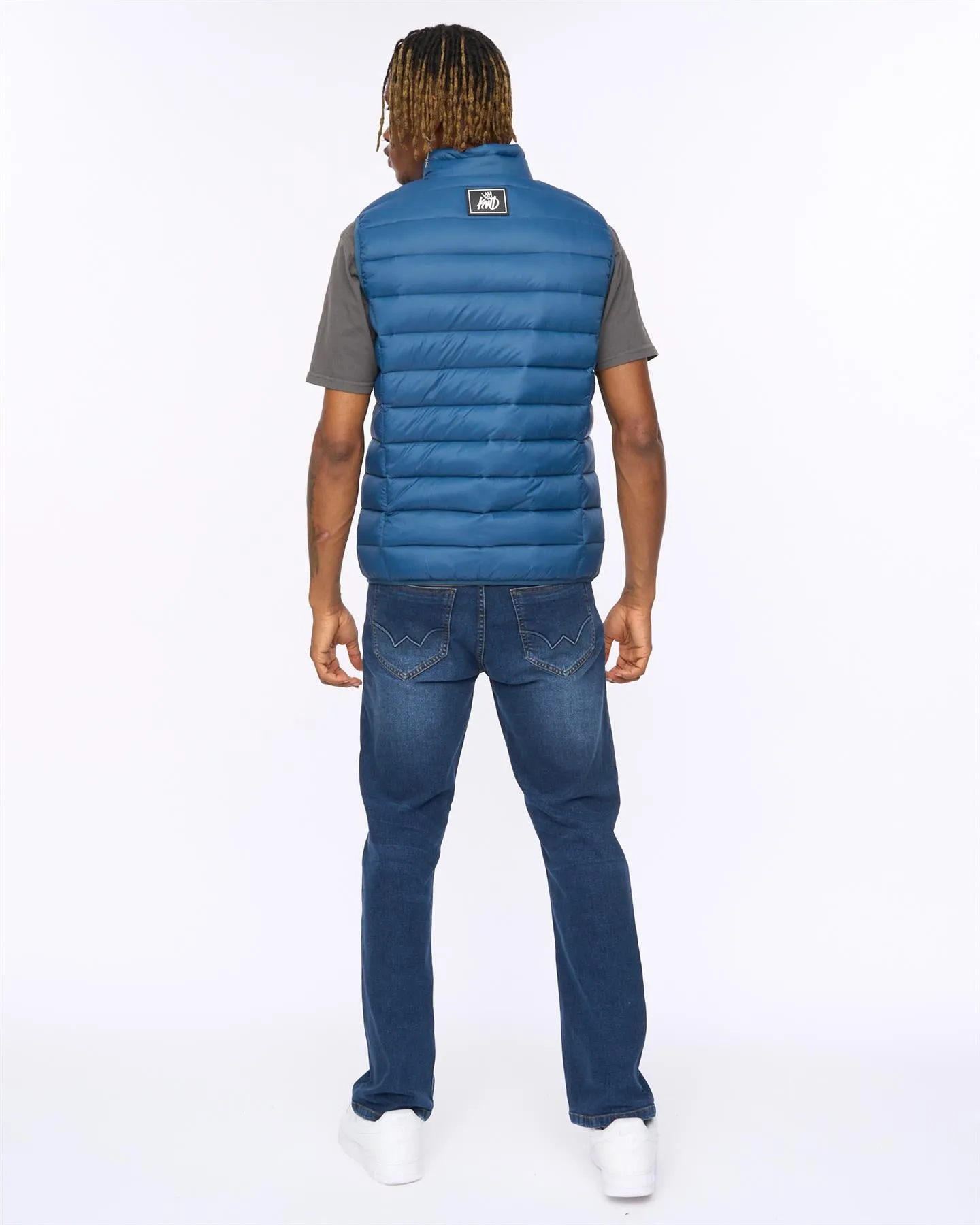 Mens Jackinson Gilet Teal sold by Brand Corner product image thumbnail 3