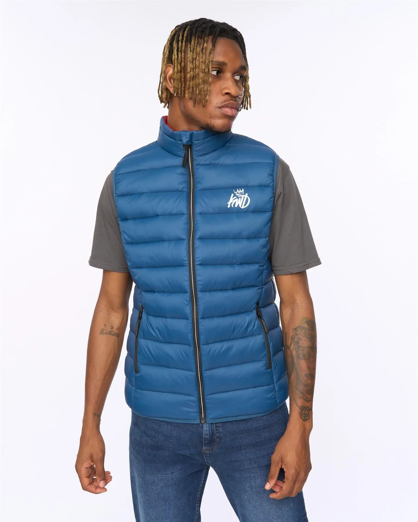 Mens Jackinson Gilet Teal sold by Brand Corner product image thumbnail 2