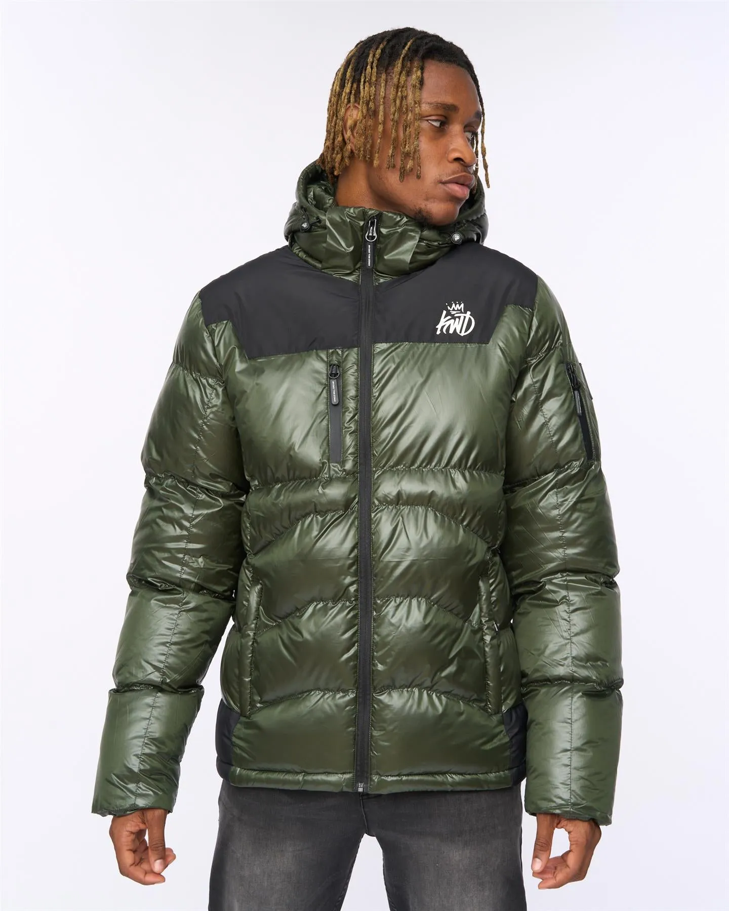 Mens Ascend Puffer Jacket Olive sold by Brand Corner product image thumbnail 2