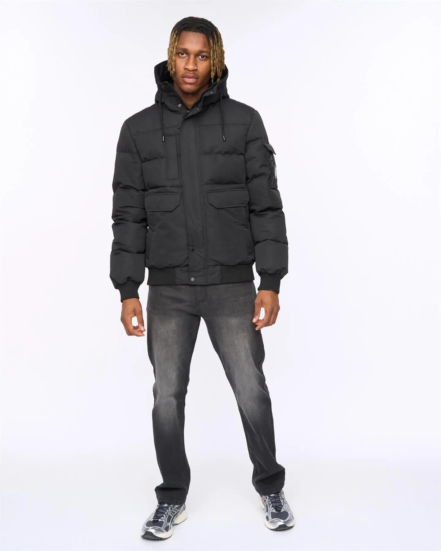 Mens Wakaday Bomber Jacket Black sold by Brand Corner product image thumbnail 3
