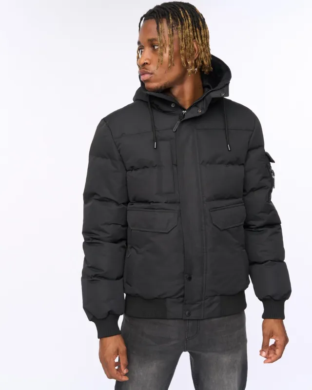 Mens Wakaday Bomber Jacket Black sold by Brand Corner